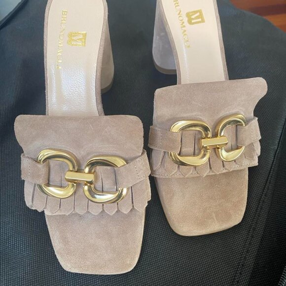 Bruno Magli Shoes - Bruno Magli M Tan Suede Sandals